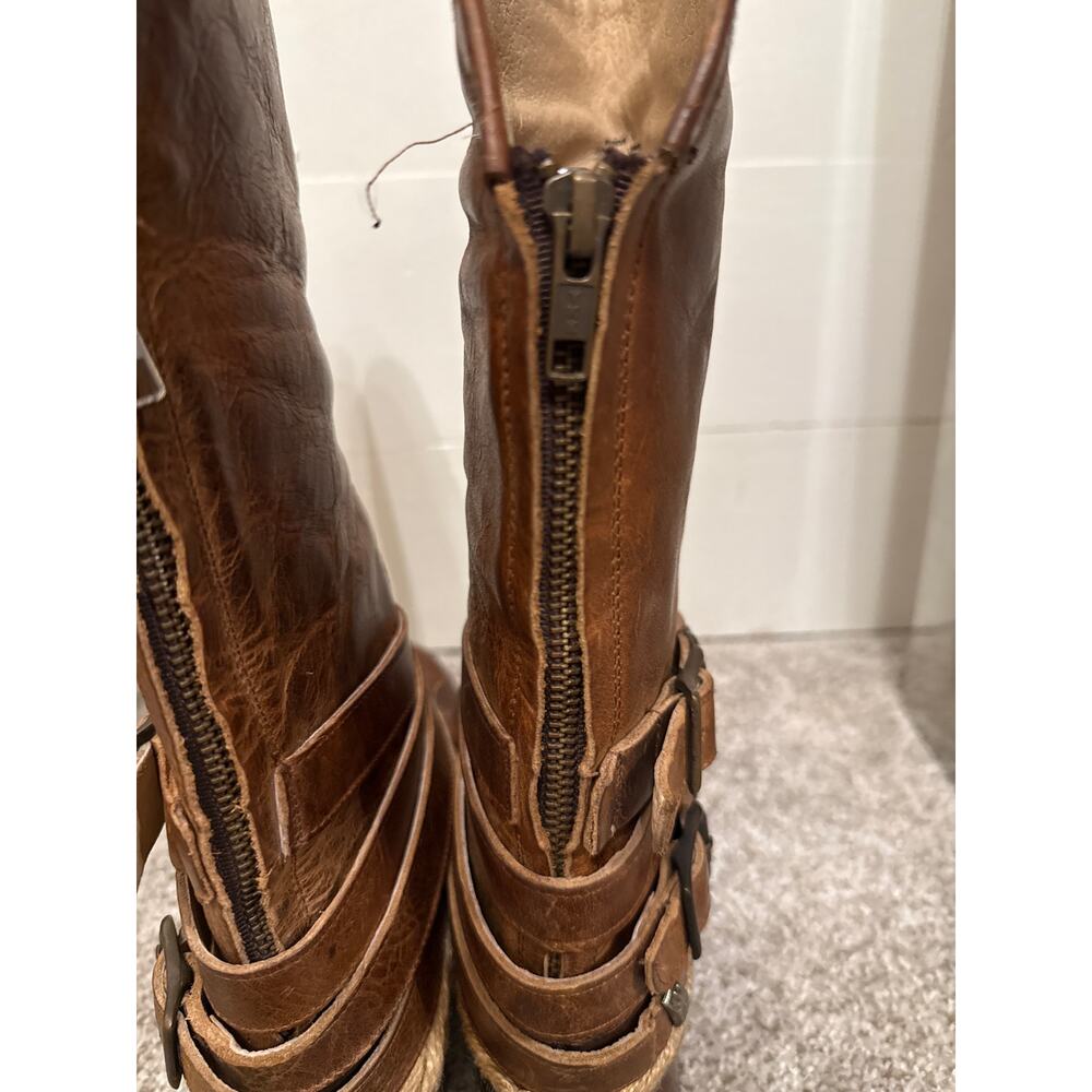 Freebird by Steven Brown Leather Buckle Boots - Picture 8 of 11
